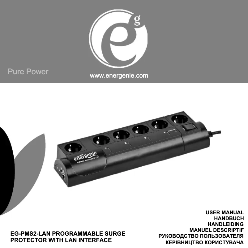 Página 1 del manual Manual de usuario EnerGenie EG-PMS2-LAN