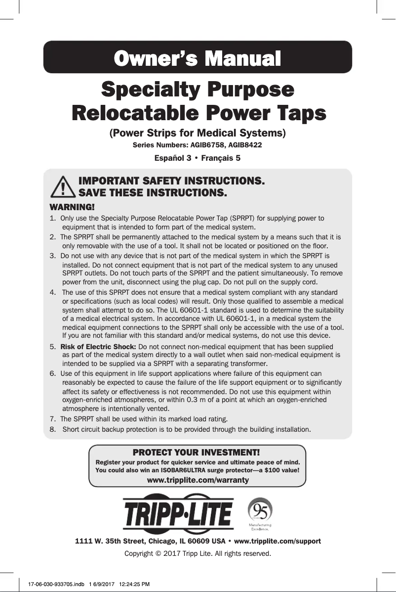 Imagen de la primera página del manual del dispositivo PS-402-HG-OEM