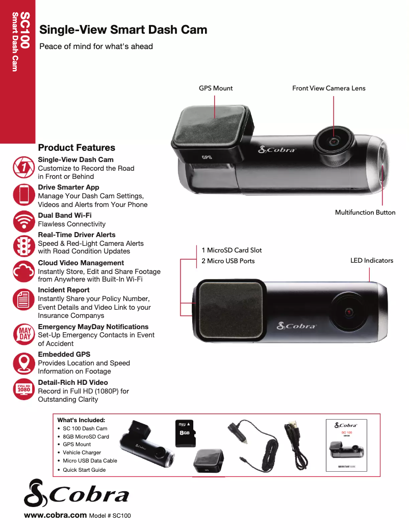 Imagen de la primera página del manual del dispositivo SC100