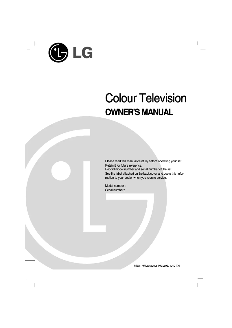 Imagen de la primera página del manual del dispositivo 21FB7AG