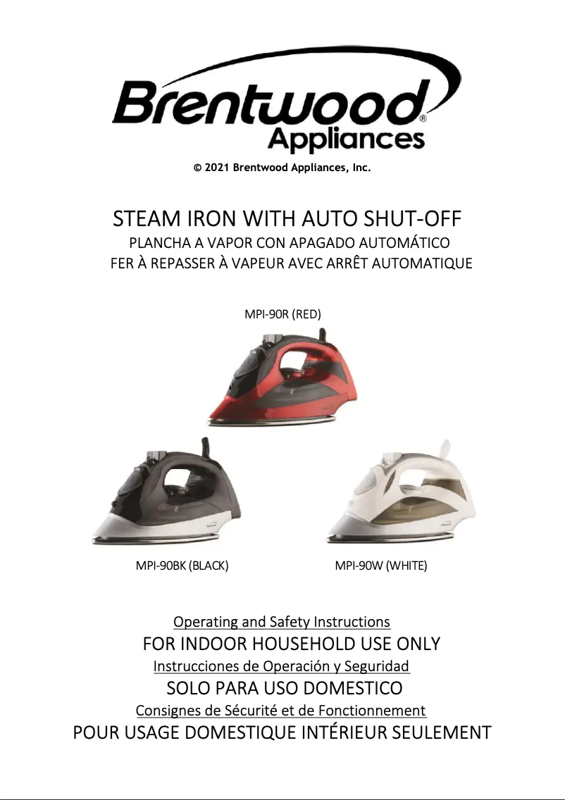 Página nº 1 - Manual de usuario Brentwood MPI-90R