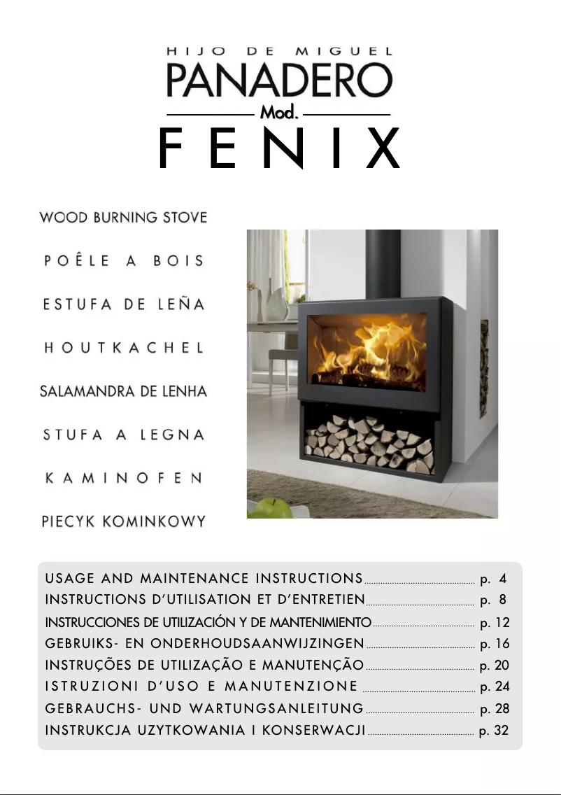 Imagen de la primera página del manual del dispositivo FENIX