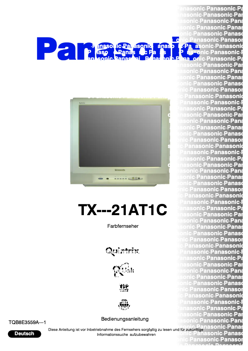 Página nº 1 - Manual de usuario Panasonic TX-21AT1C