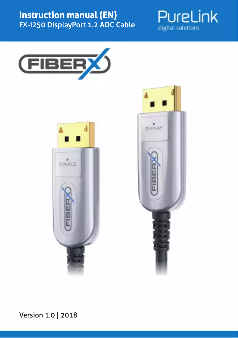 Página 1 del manual Manual de usuario FiberX FX-I250-070