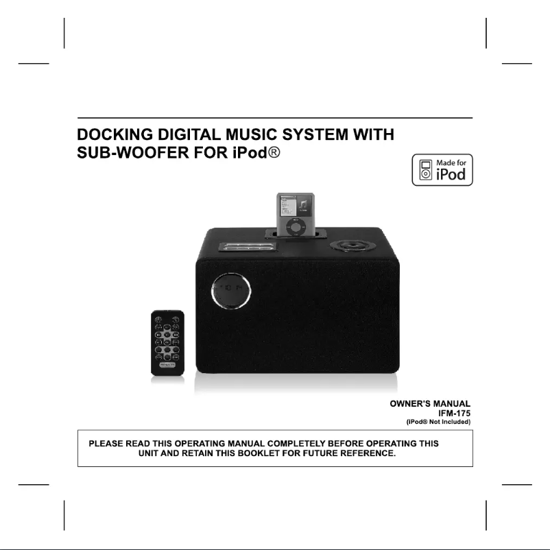 Página 1 del manual Manual de usuario Denver IFM-175