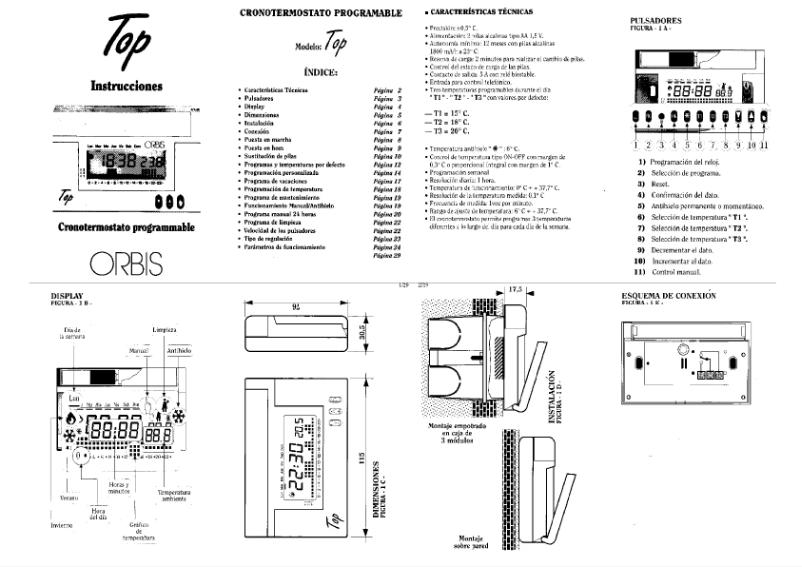 Imagen de la primera página del manual del dispositivo Top