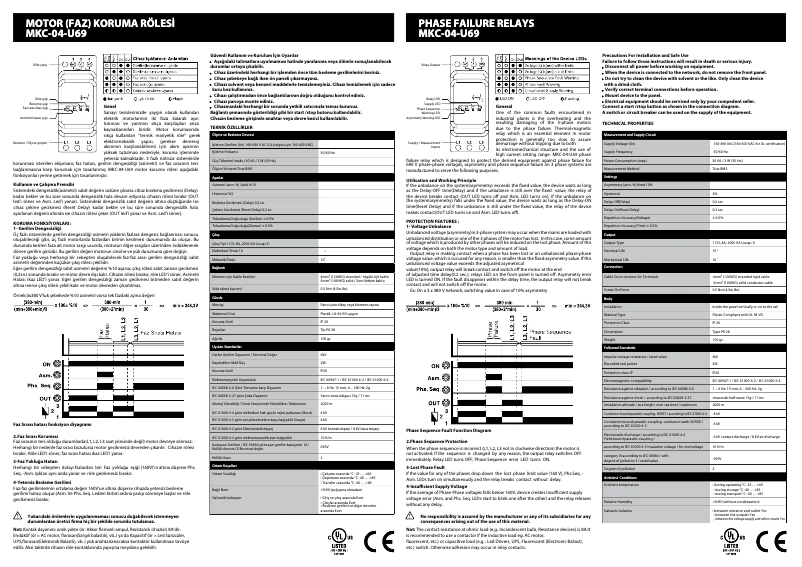 Imagen de la primera página del manual del dispositivo MKC-04-U69