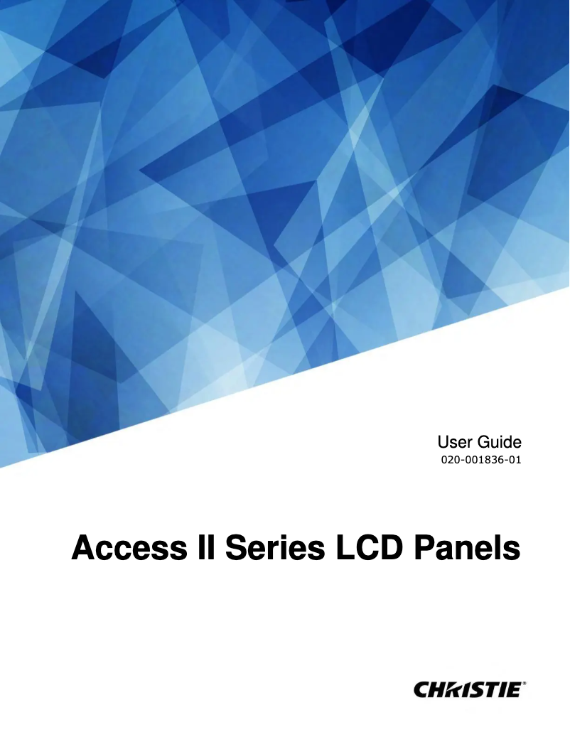 Imagen de la primera página del manual del dispositivo Access II UHD752-L