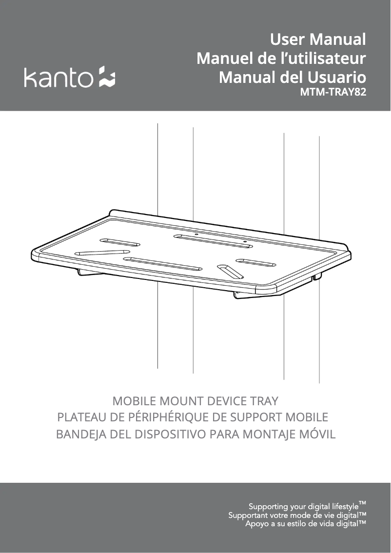 Página nº 1 - Manual de usuario Kanto MTM-TRAY82