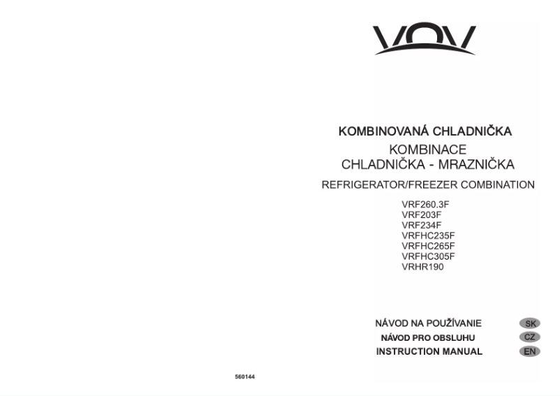 Página 1 del manual Manual de usuario VOV VRF-234F