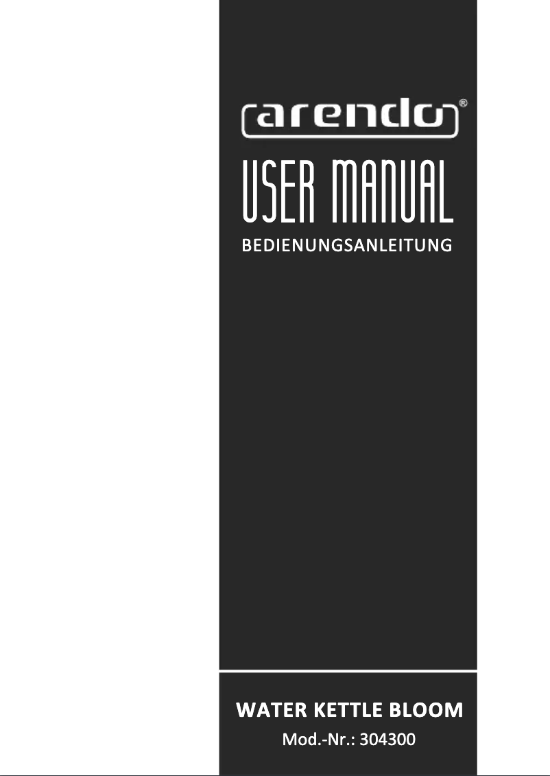 Página 1 del manual Manual de usuario Arendo Bloom 304300