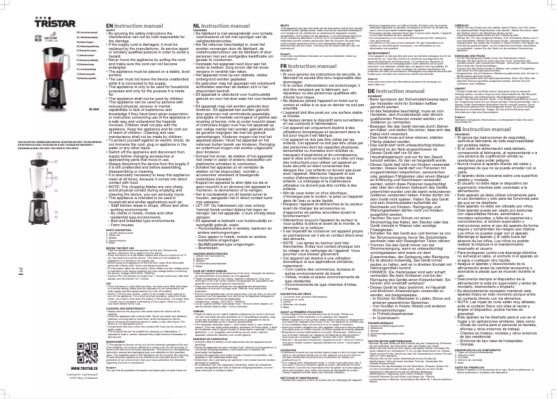 Imagen de la primera página del manual del dispositivo BL-4430