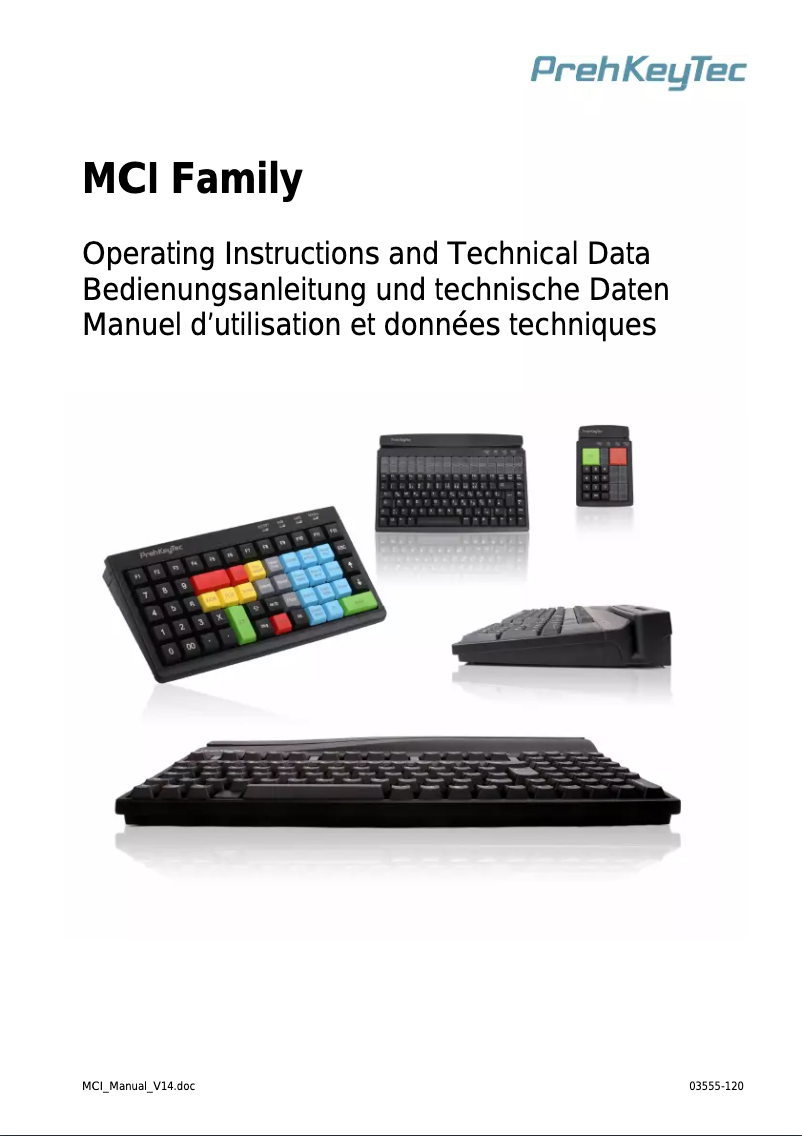 Imagen de la primera página del manual del dispositivo MCI 30