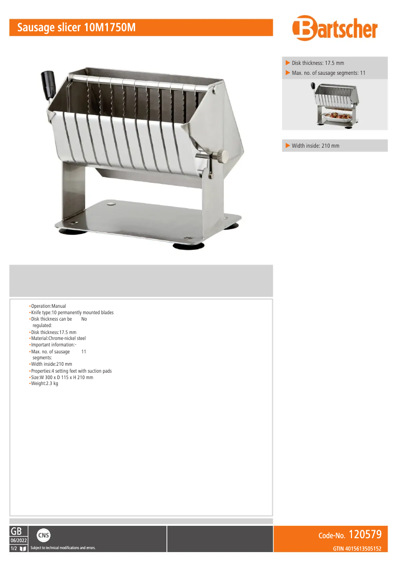 Imagen de la primera página del manual del dispositivo 10M1750M