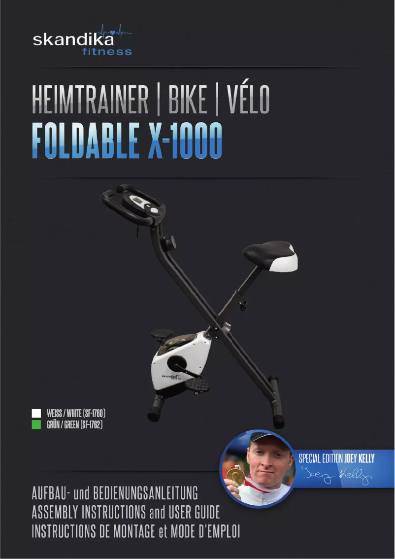 Imagen de la primera página del manual del dispositivo Foldaway X-1000