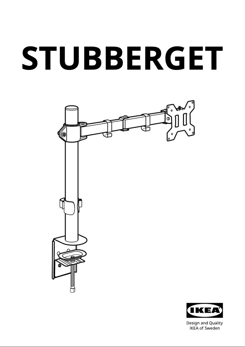 Página 1 del manual Manual de usuario Ikea STUBBERGET 505.919.34