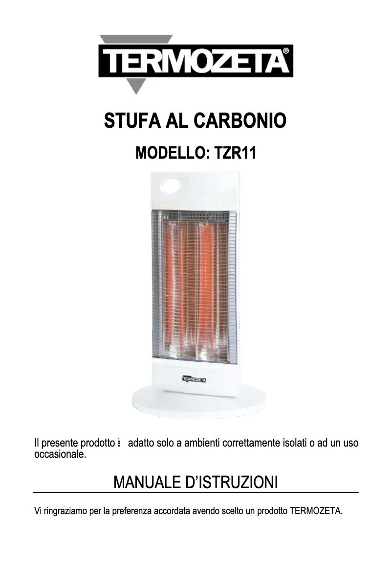 Imagen de la primera página del manual del dispositivo TZR11