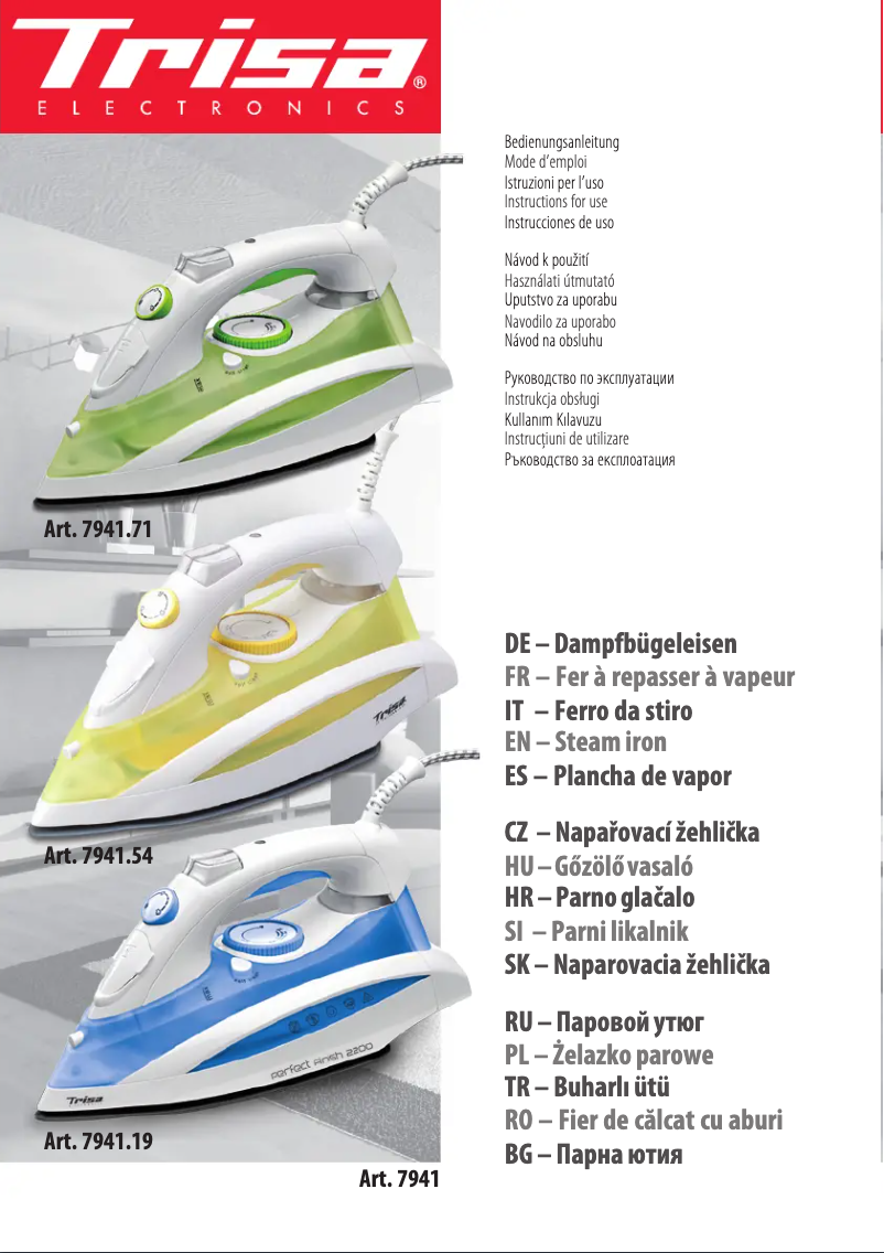 Imagen de la primera página del manual del dispositivo Perfect Finish 2200