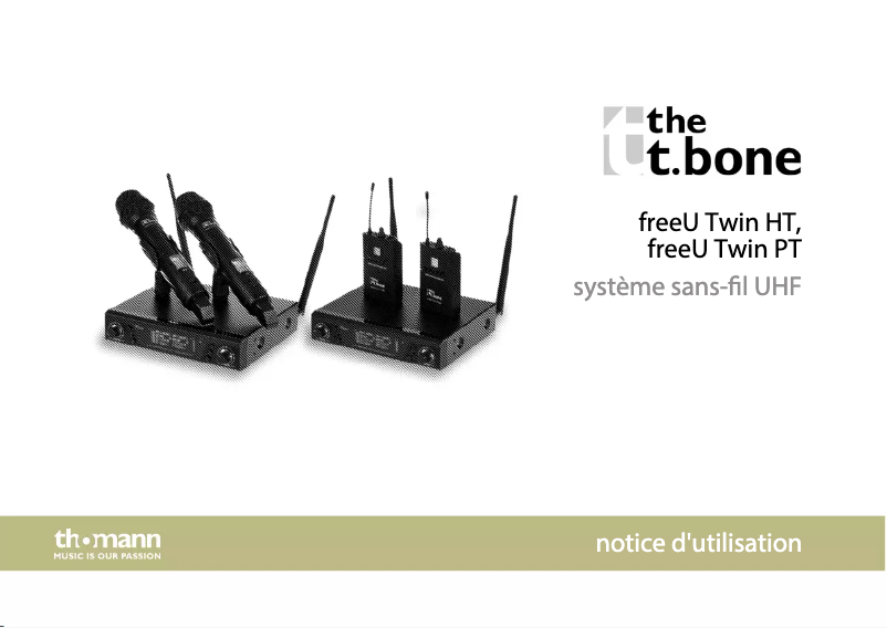 Imagen de la primera página del manual del dispositivo freeU Twin PT 823