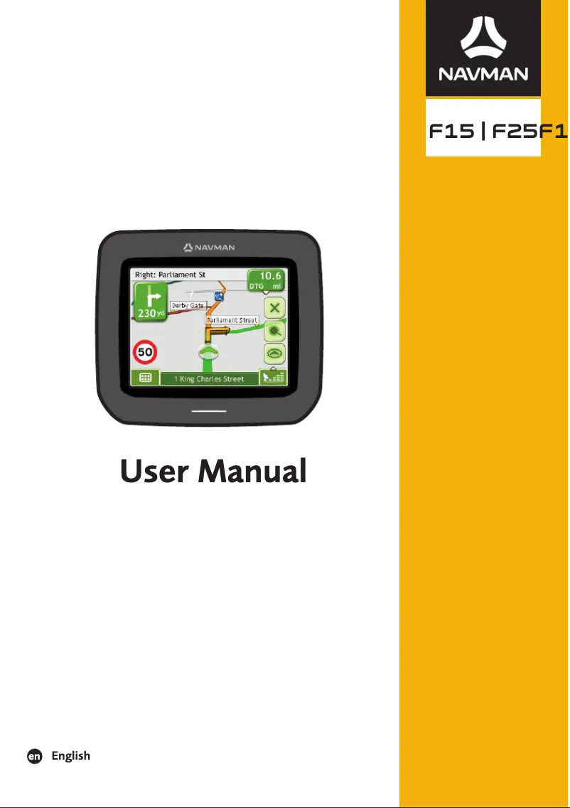 Página 1 del manual Manual de usuario Navman F15