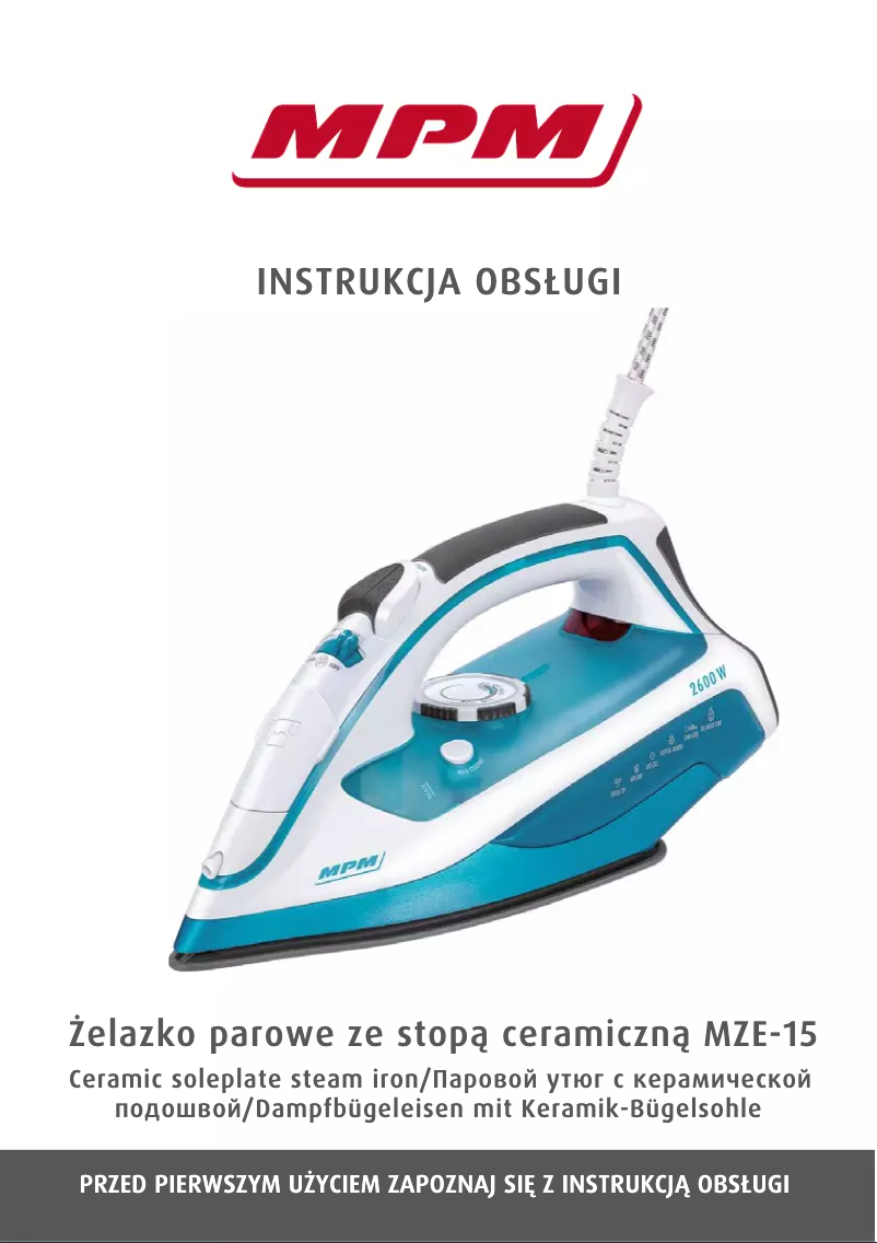 Imagen de la primera página del manual del dispositivo MZE-15