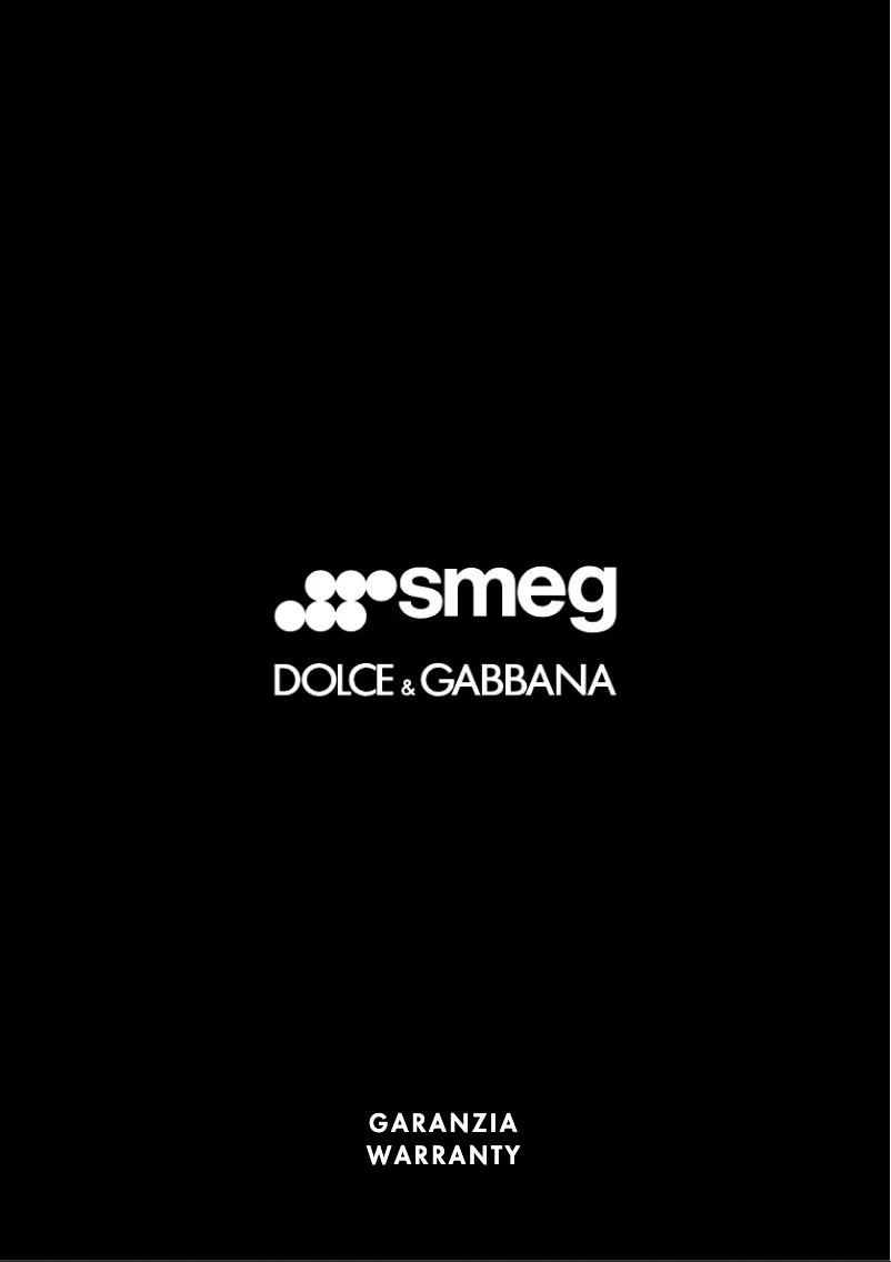 Página 1 del manual Información de garantía Smeg FAB5RDG