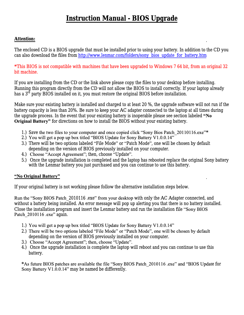 Página 1 del manual Manual de usuario Lenmar LBZ346S