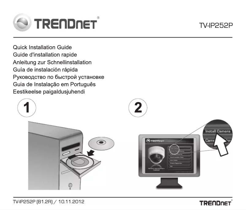 Imagen de la primera página del manual del dispositivo TV-IP252P
