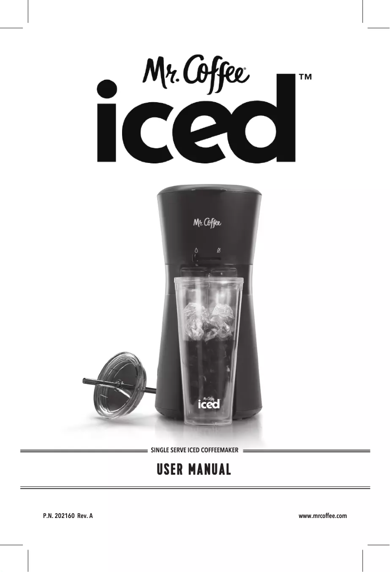 Página 1 del manual Manual de usuario Mr. Coffee Iced