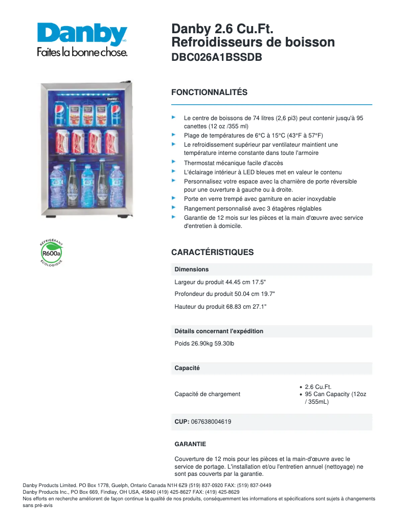 Imagen de la primera página del manual del dispositivo DBC026A1BSSDB