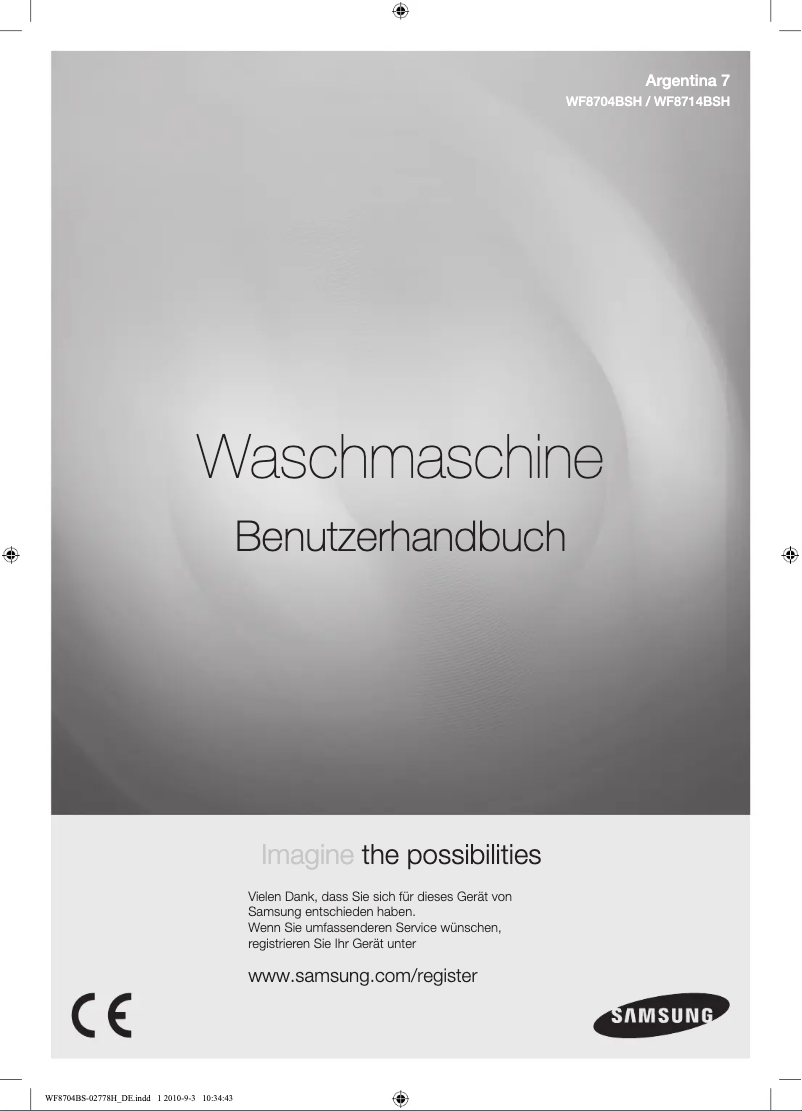 Imagen de la primera página del manual del dispositivo WF-8704