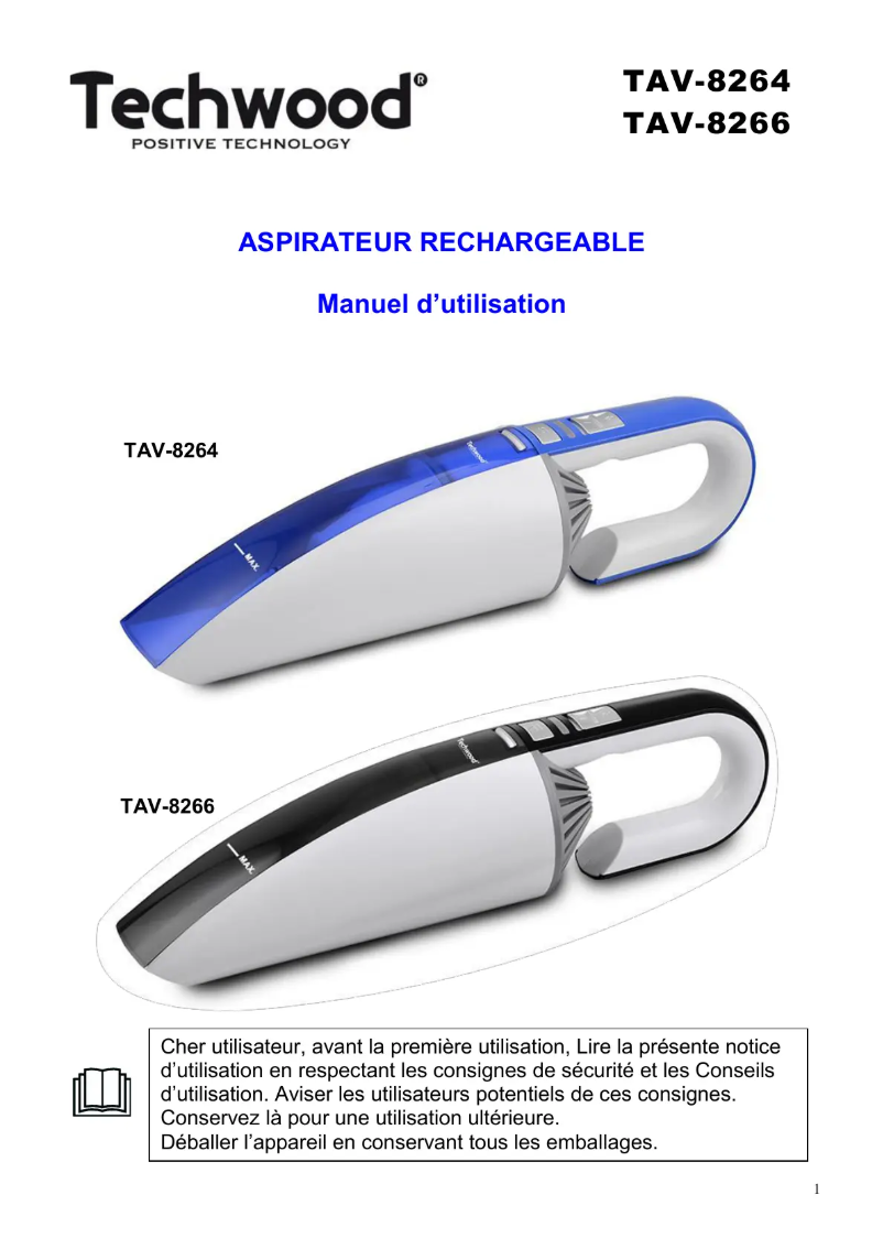 Página 1 del manual Manual de usuario Techwood TAV-8264