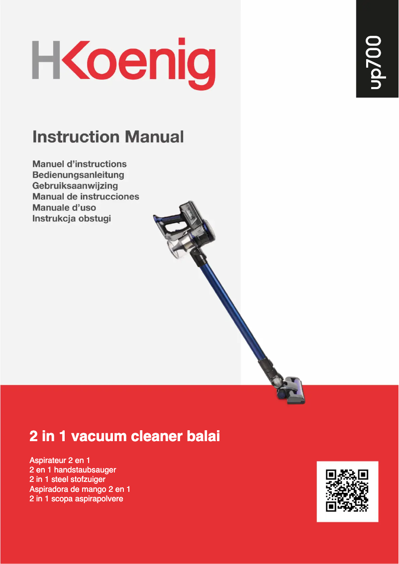 Página 1 del manual Manual de usuario H.Koenig UP700