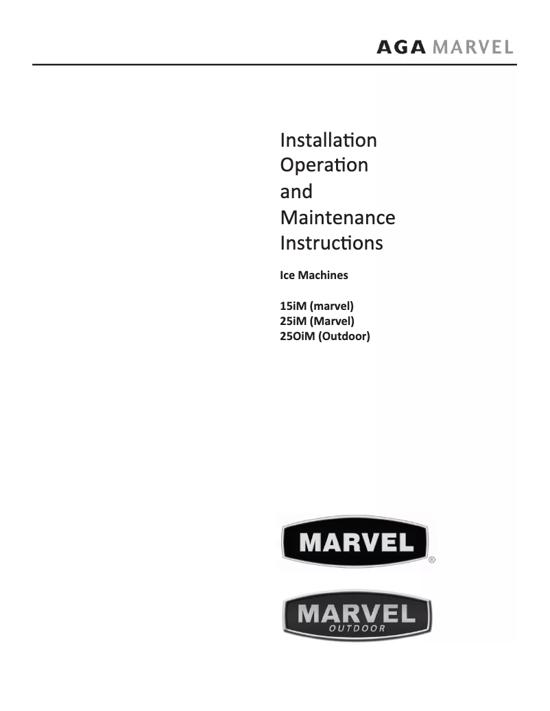 Página 1 del manual Manual de usuario Marvel 25iM