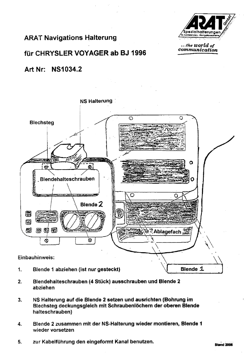 Imagen de la primera página del manual del dispositivo NS1034.2