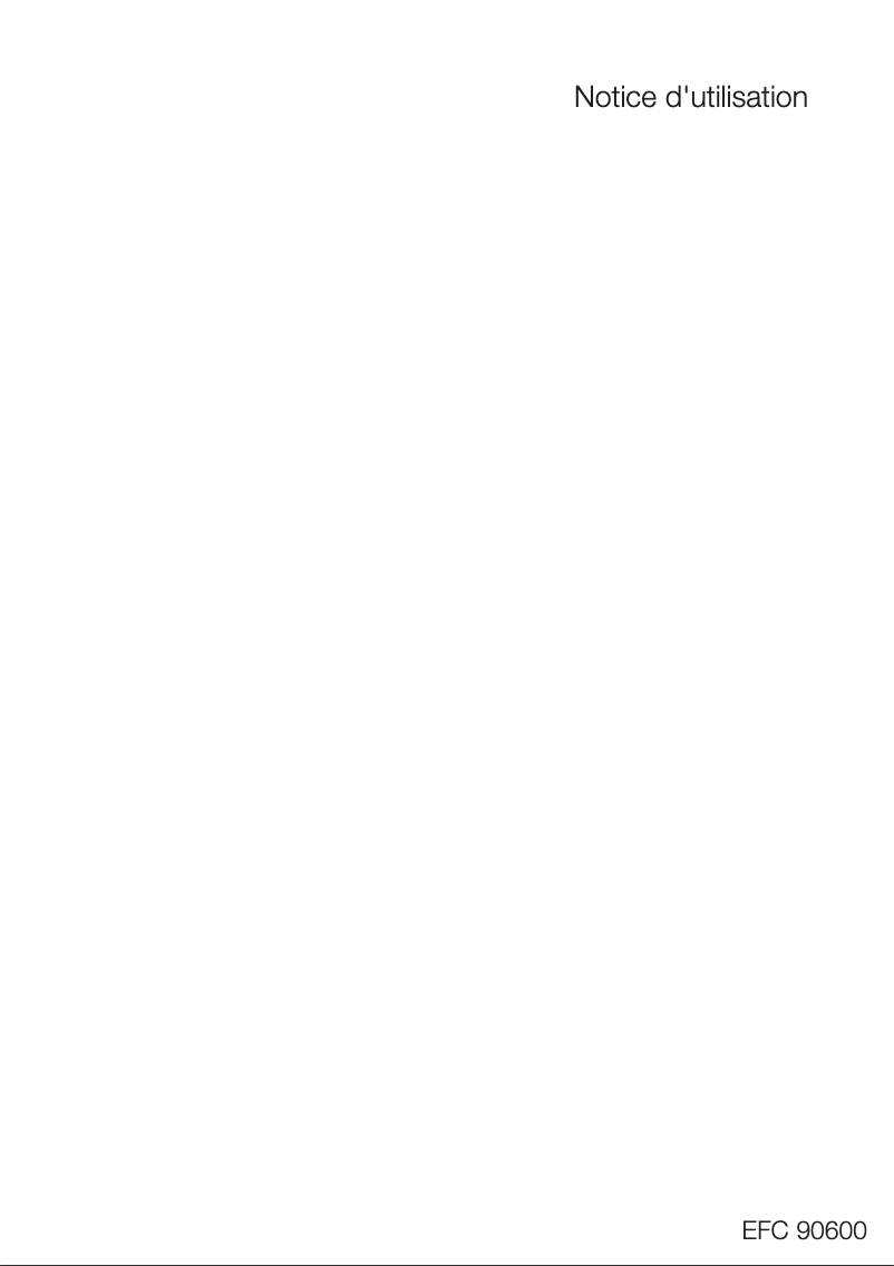 Página 1 del manual Manual de usuario Electrolux EFC90600X