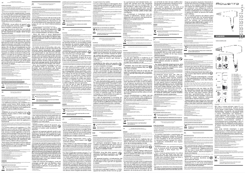 Imagen de la primera página del manual del dispositivo Studio Dry CV5812