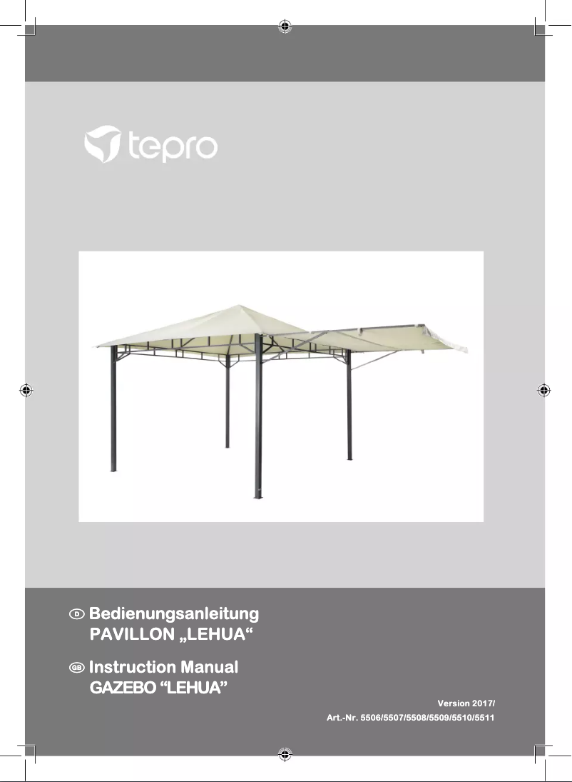 Página 1 del manual Manual de usuario tepro Lehua