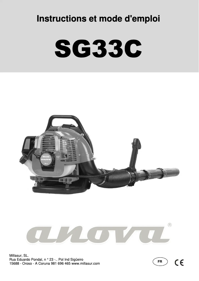 Imagen de la primera página del manual del dispositivo SG33C