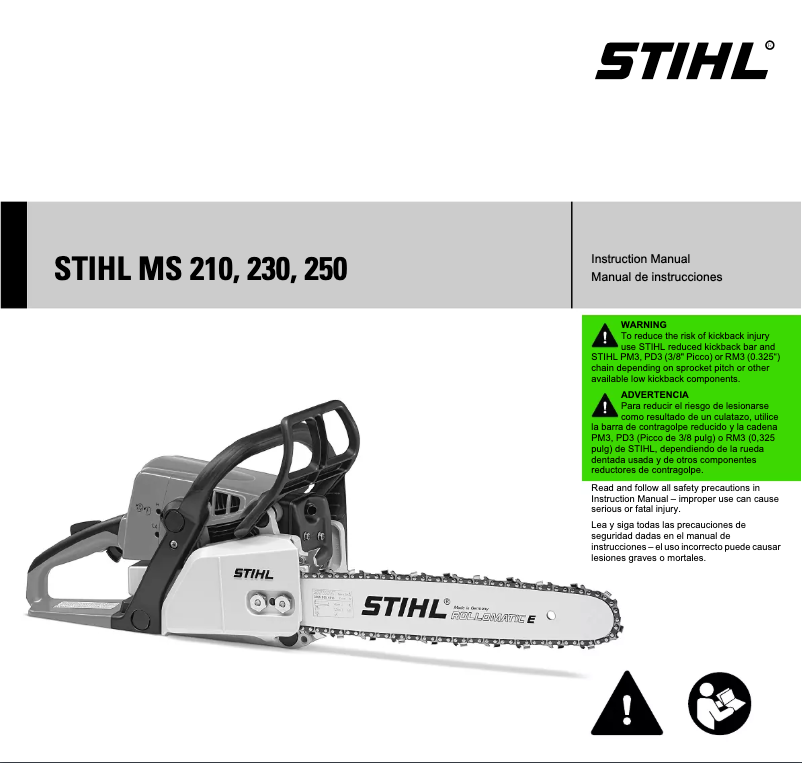 Página 1 del manual Manual de usuario Stihl MS 210