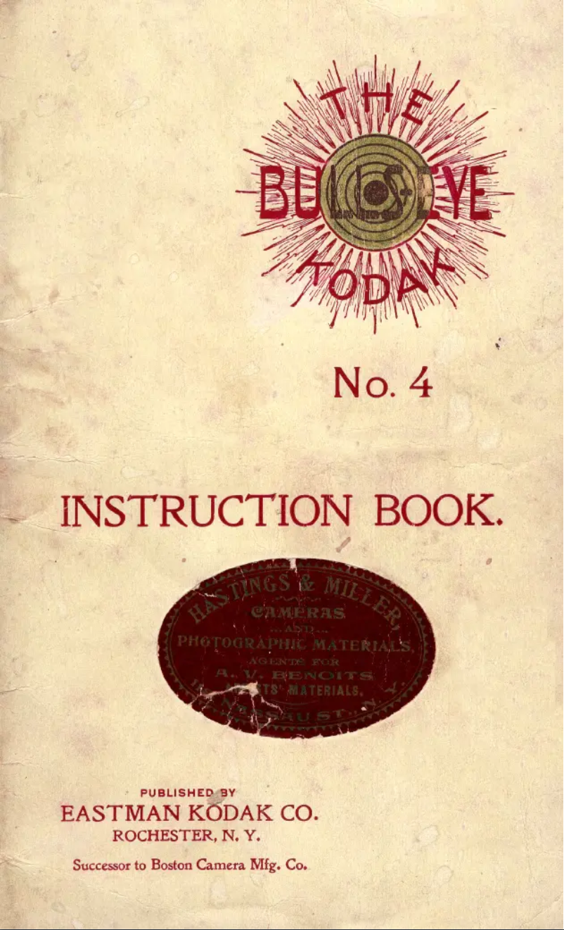 Página 1 del manual Manual de usuario Kodak No. 4 Bullseye