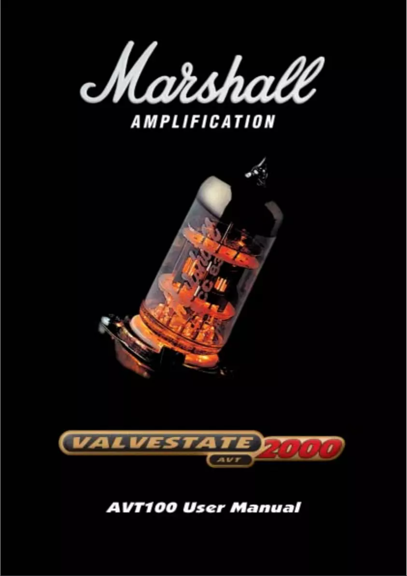 Página 1 del manual Manual de usuario Marshall AVT100