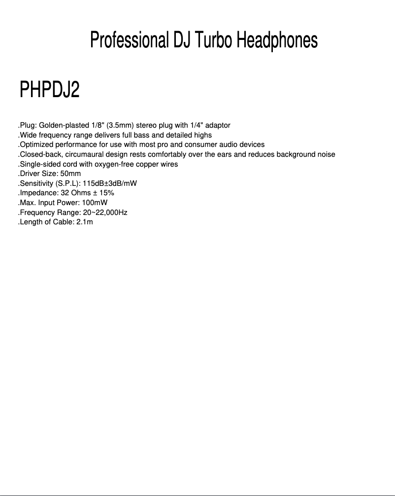Imagen de la primera página del manual del dispositivo PHPDJ2