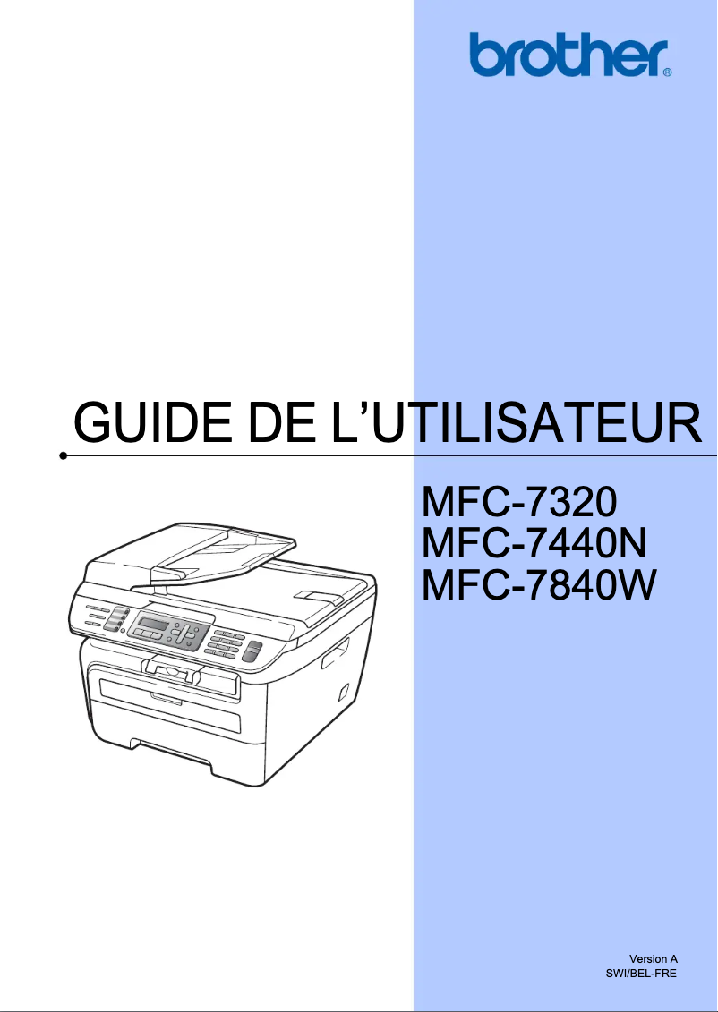 Imagen de la primera página del manual del dispositivo MFC-7320