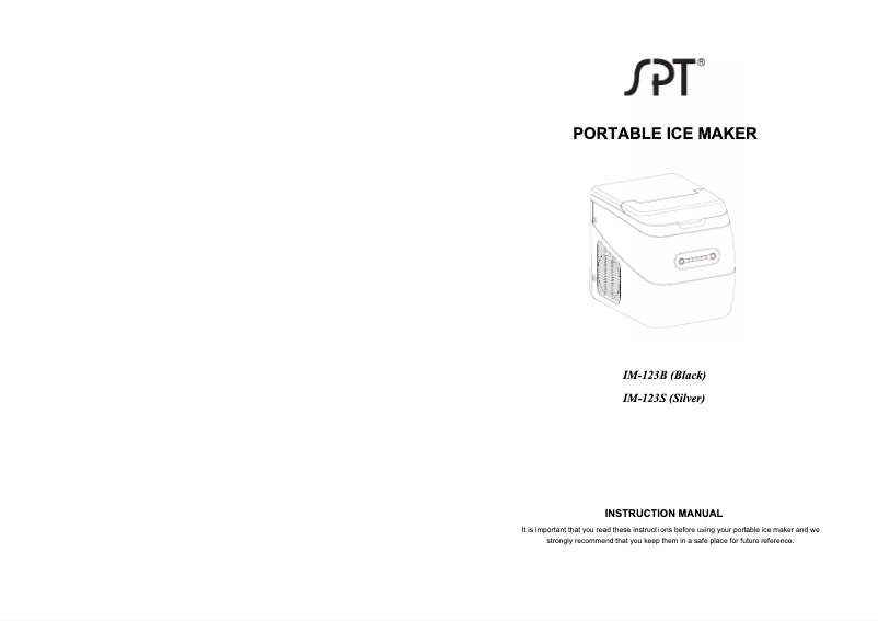 Página 1 del manual Manual de usuario SPT IM-123B