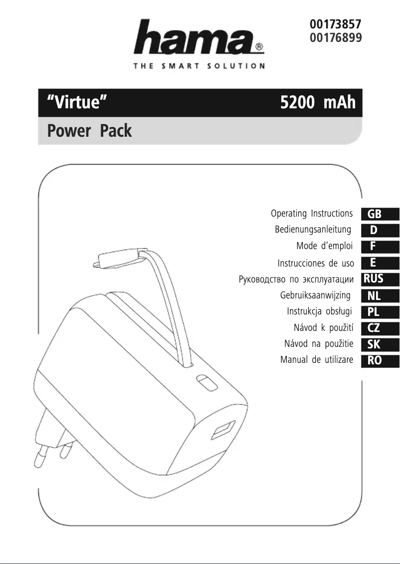 Página nº 1 - Manual de usuario Hama Virtue 00173857