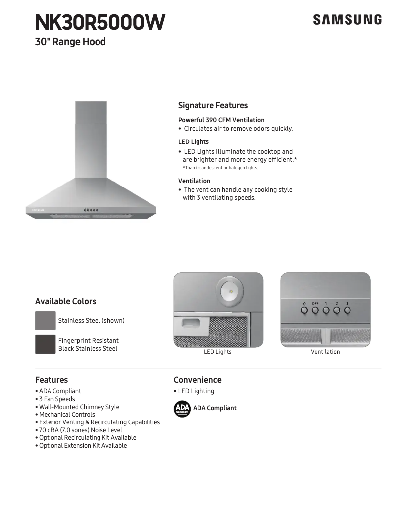 Imagen de la primera página del manual del dispositivo NK30R5000WS