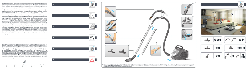 Imagen de la primera página del manual del dispositivo Swift Power Cyclonic RO2981
