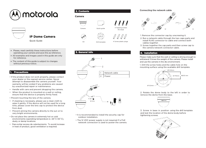 Página 1 del manual Manual de usuario Motorola MTIDP042611
