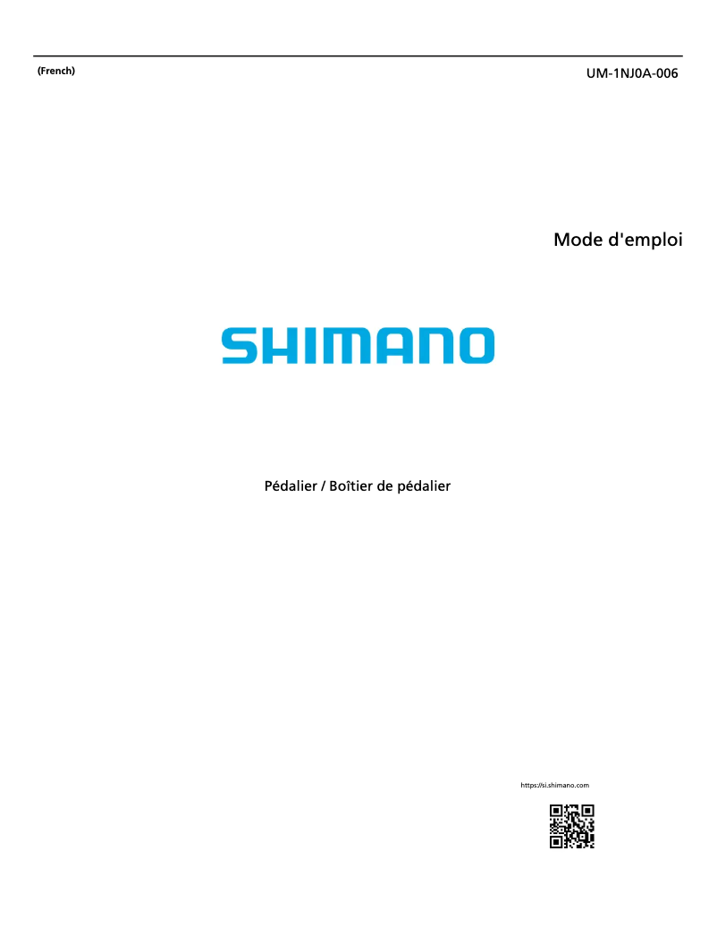 Página nº 1 - Manual de usuario Shimano BB-UN300